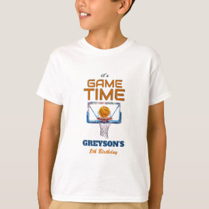 Camiseta Es Hora del Juego Cumpleaños de Cualquier Edad