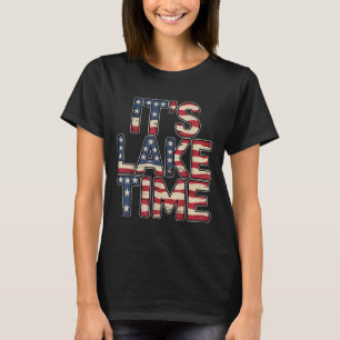 Camiseta Es hora del lago, la vida de campamento en el lago