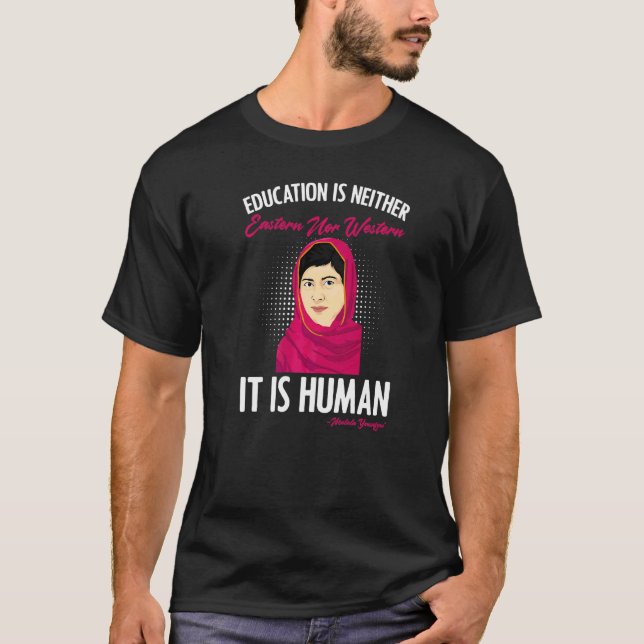 Camiseta Es Humano Malala Yousafzai Inspiration Cita Mamáes (Anverso)