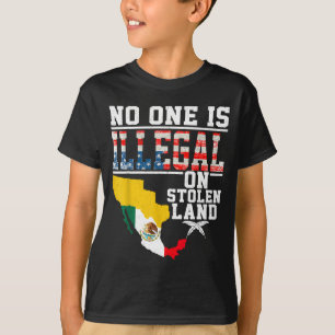 Camiseta Es Ilegal En Tierra Robada Americanos Nativos 