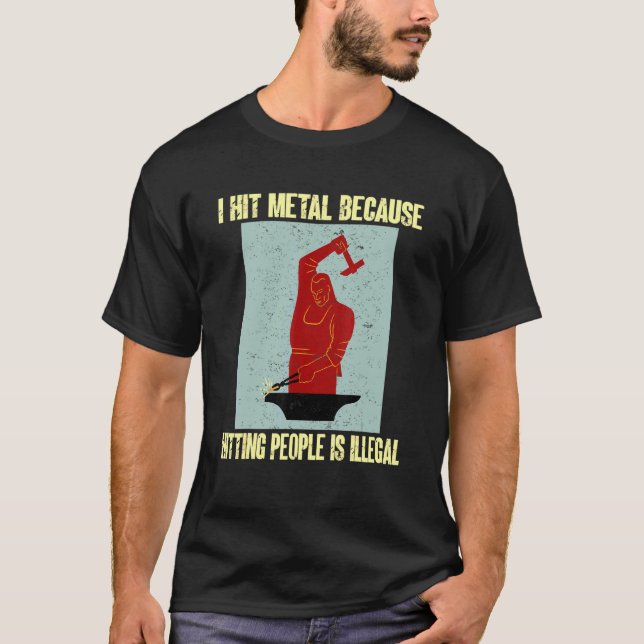Camiseta Es Ilegal que me aflijan los Metalizado golpes a l (Anverso)