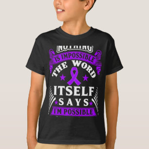 Camiseta ¡Es imposible! Fibromialgia Conciencia