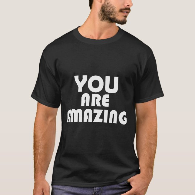 Camiseta Es Increíble - Audaz Diseño Motivacional De Citas (Anverso)