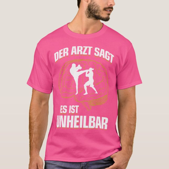 Camiseta Es Incurable El Kickboxer De Boxeo De Kick-Boxer (Anverso)
