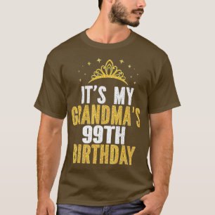 Camiseta Es la 99ª cumpleaños de mi abuela las ancianas de 
