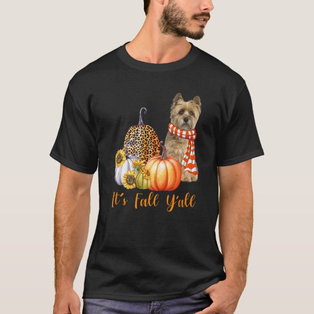 Camiseta Es la Calabaza de Cairn Terrier Leopard de Cairn (Anverso)
