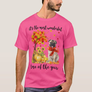 Camiseta Es La Calabaza Más Maravillosa Del Otoño De La Pug