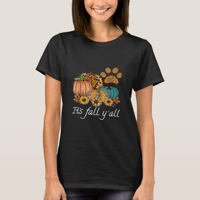 Camiseta Es la calabaza mínima de otoño limpia (Anverso)