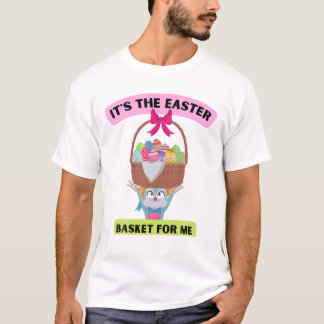 Camiseta Es la canasta de Pascua para mi conejito niño pequ