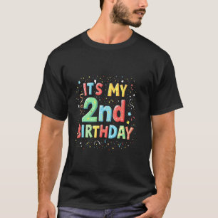 Camiseta Es la celebración de mi segundo cumpleaños