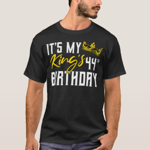 Camiseta Es la celebración del cumpleaños 44 de mi Rey