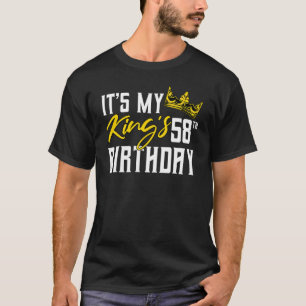 Camiseta Es la celebración del cumpleaños 58 de mi Rey
