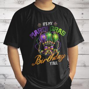 Camiseta Es la celebración del cumpleaños de mi Mardi Gras