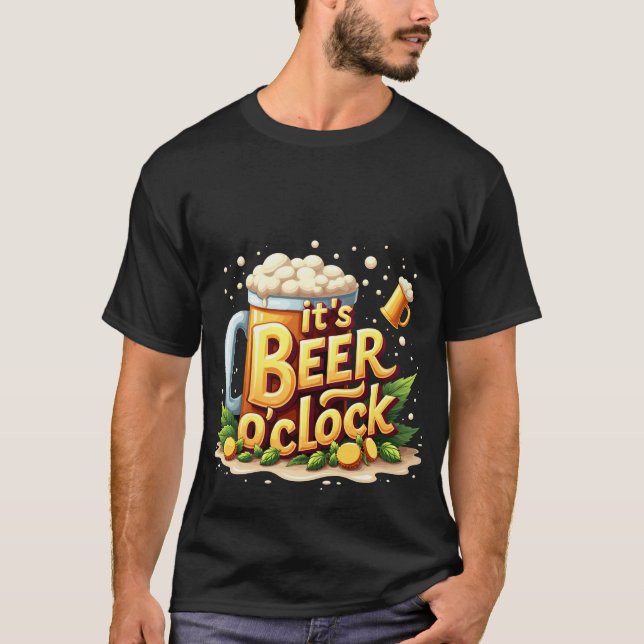 Camiseta es la cerveza de la mañana (Anverso)