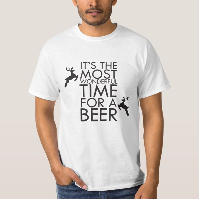 Camiseta Es la época más maravillosa para una cerveza (Anverso)