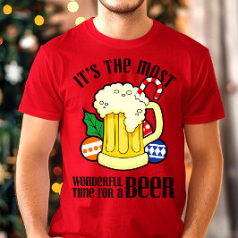 Camiseta Es la época más maravillosa para una Navidad con c