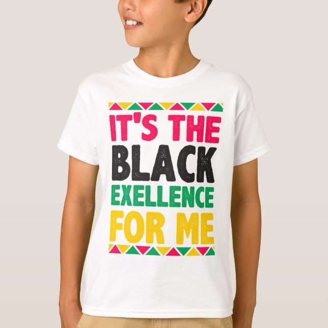 Camiseta Es la excelencia negra para mí (Anverso)