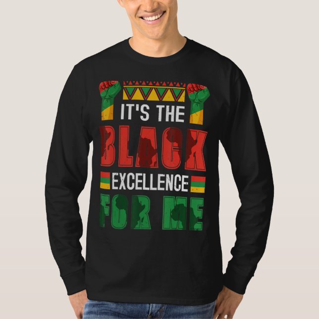 Camiseta Es la Excelencia Negra para Mí Black History Mon (Anverso)