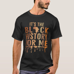 Camiseta Es la historia negra para mí de las mujeres niños 