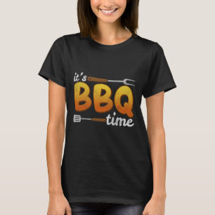 Camiseta Es la hora de la barbacoa asar a los fumadores de 