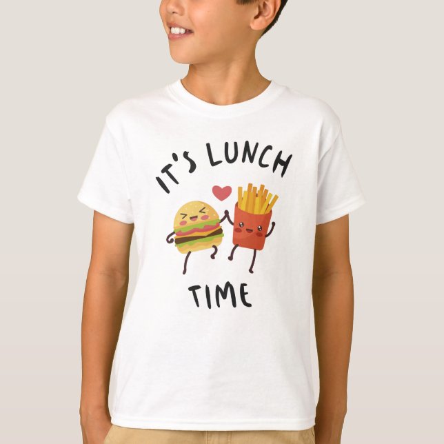Camiseta Es la hora del almuerzo (Anverso)