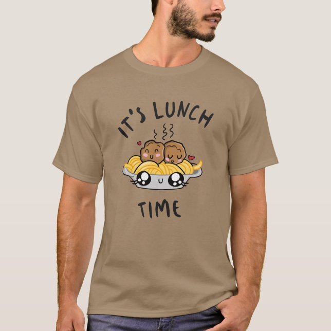 Camiseta Es la hora del almuerzo (Anverso)