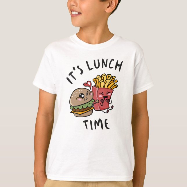 Camiseta Es la hora del almuerzo (Anverso)