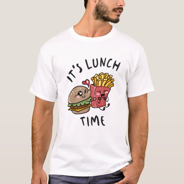 Camiseta Es la hora del almuerzo (Anverso)