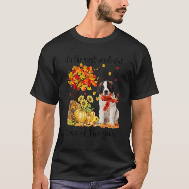 Camiseta Es la mejor época de otoño de San Bernardo (Anverso)