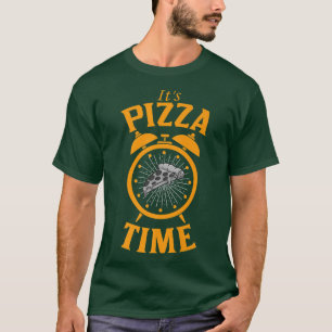 Camiseta Es la pizza Time Funny Foodie Tee para los hombres