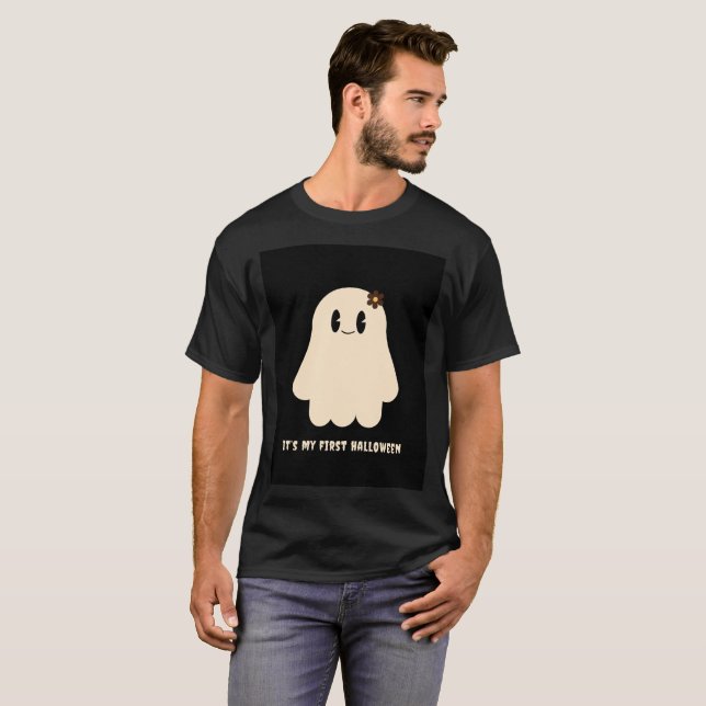 Camiseta Es la primera ropa negra XL de Halloween para homb (Anverso completo)
