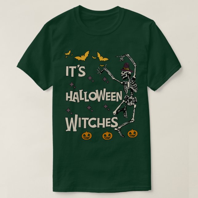Camiseta Es la sala de esqueletos de las brujas de Hallowee (Diseño del anverso)