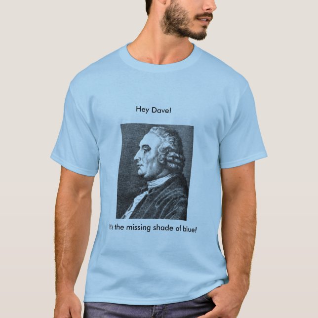 Camiseta ¡Es la sombra que falta del azul! (Anverso)