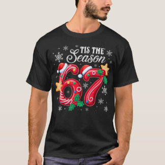 Camiseta Es La Temporada 67 Seis Siete Mem de Navidad Cereb