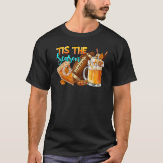 Camiseta Es La Temporada Calabaza Y Especias Fútbol Hallowe