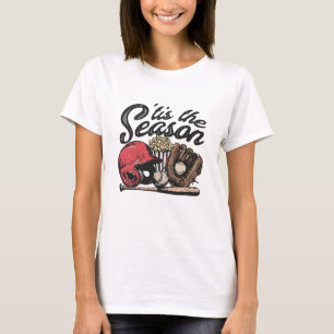 Camiseta Es La Temporada Fanático De Béisbol Deportes Vinta