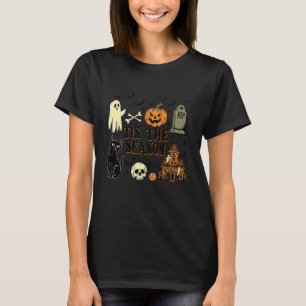 Camiseta Es La Temporada Fantasma Halloween Calabaza Ambien