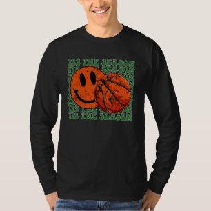 Camiseta Es La Temporada Juego Retro de Baloncesto Groovy F