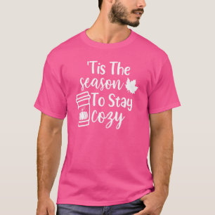 Camiseta Es La Temporada Para Mantenerse Acogedor Pumpkin S
