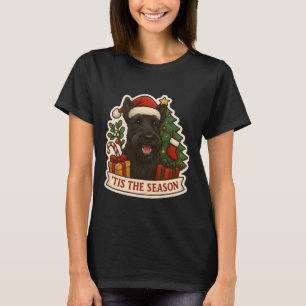Camiseta Es La Temporada Scottish Terrier Perro Feliz Navid
