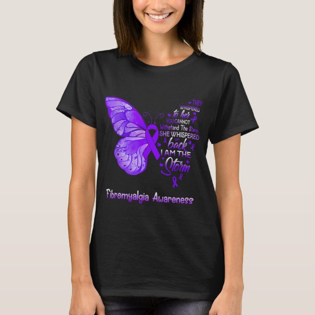 Camiseta ¿Es La Tormenta Fibromialgia Sensibilización Marip (Anverso)