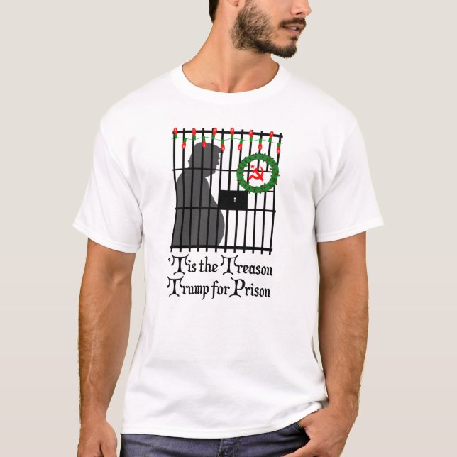Camiseta 'Es la traición a Trump por divertida política en  (Anverso)