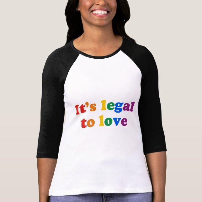 Camiseta Es legal amar (Anverso)