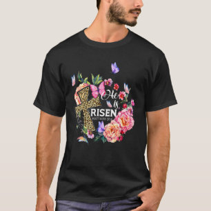 Camiseta Es Leopardo de la cruz de mariposa de flor de Rise