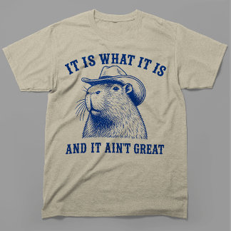 Camiseta Es lo que es y no es genial Capybara