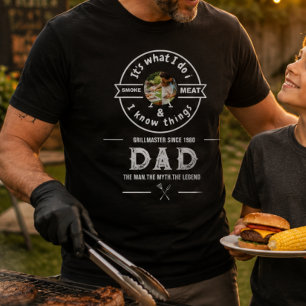 Camiseta Es Lo Que Hago Fumo Carne Divertida Foto De Papá