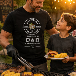 Camiseta Es Lo Que Hago Fumo Carne Divertida Foto De Papá