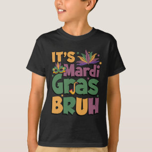 Camiseta Es Mardi Gras Hermano Chico Adolescente Carnaval d