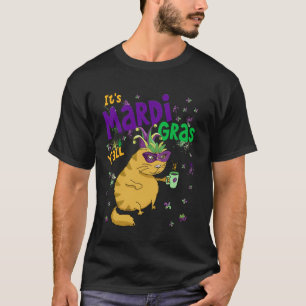Camiseta Es Mardi Gras Y'All Cat Coffee Carnaval Fiesta Ma