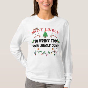 Camiseta Es Más Probable Que Beba Demasiado Fa Graciosa De